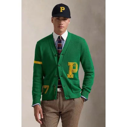 Zdjęcie Polo Ralph Lauren kardigan bawełniany Longsleeve kolor zielony 710949299