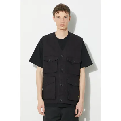 Zdjęcie Carhartt WIP bezrękawnik Unity Vest męski kolor czarny przejściowy I032980.894G