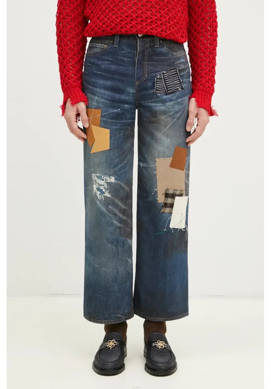 obrazek 1 Andersson Bell jeansy Patchwork Printed Denim Trompe L`Oeil apa789u