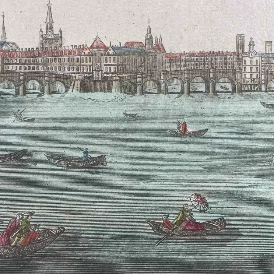 obrazek 3 Widok na Sekwanę w Paryżu między Pont Neuf i Pont Royal, koniec XVIII wieku