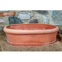 Picture Clay flower pot in the Mediterranean style - Fornace Masini