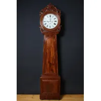 Zdjęcie Naprawdę doskonały William IV, mahoń, słupkowy zegar - antyk