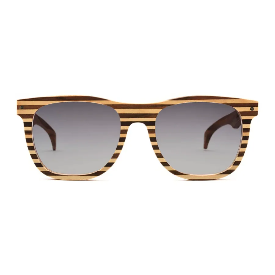 obrazek 1 Elitarne, drewniane okulary w poziome paski - Legno Light