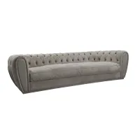 Zdjęcie Sofa z litego drewna, obicie skórą lub tkaninami różnego rodzaju - Ulivi Salotti