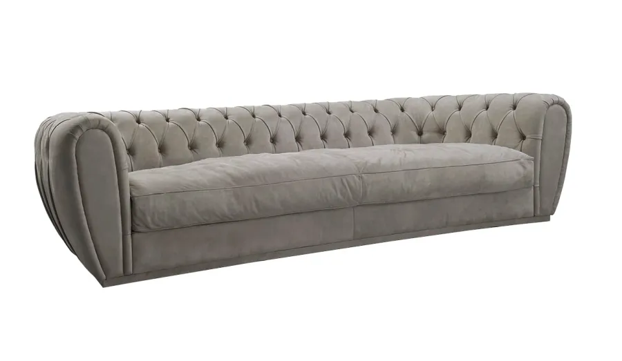obrazek 1 Sofa z litego drewna, obicie skórą lub tkaninami różnego rodzaju - Ulivi Salotti