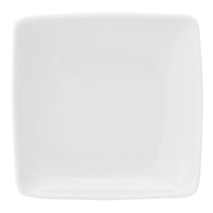 Zdjęcie Biały klasyczny porcelanowy talerz deserowy z kolekcji Carré White - Vista Alegre