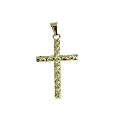 Zdjęcie Męski stylowy złoty krzyż 30x19mm