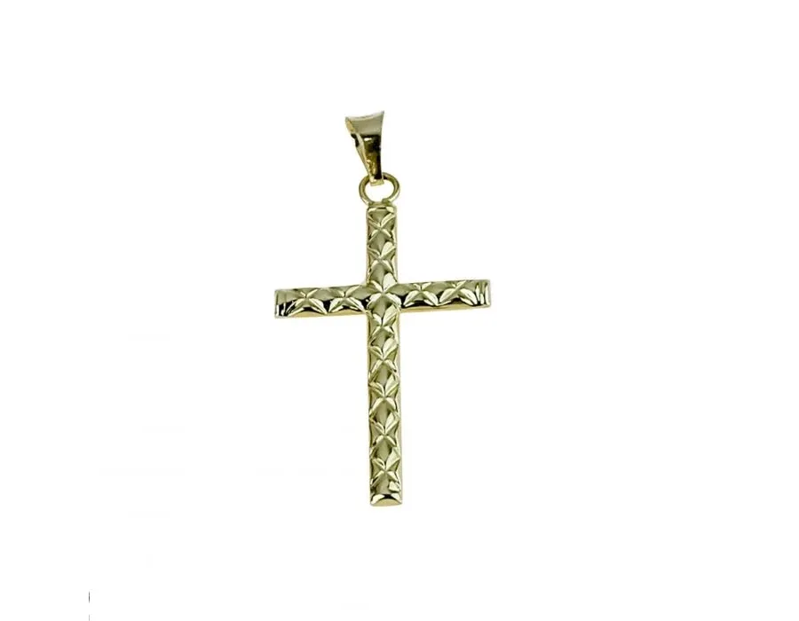 obrazek 1 Męski stylowy złoty krzyż 30x19mm