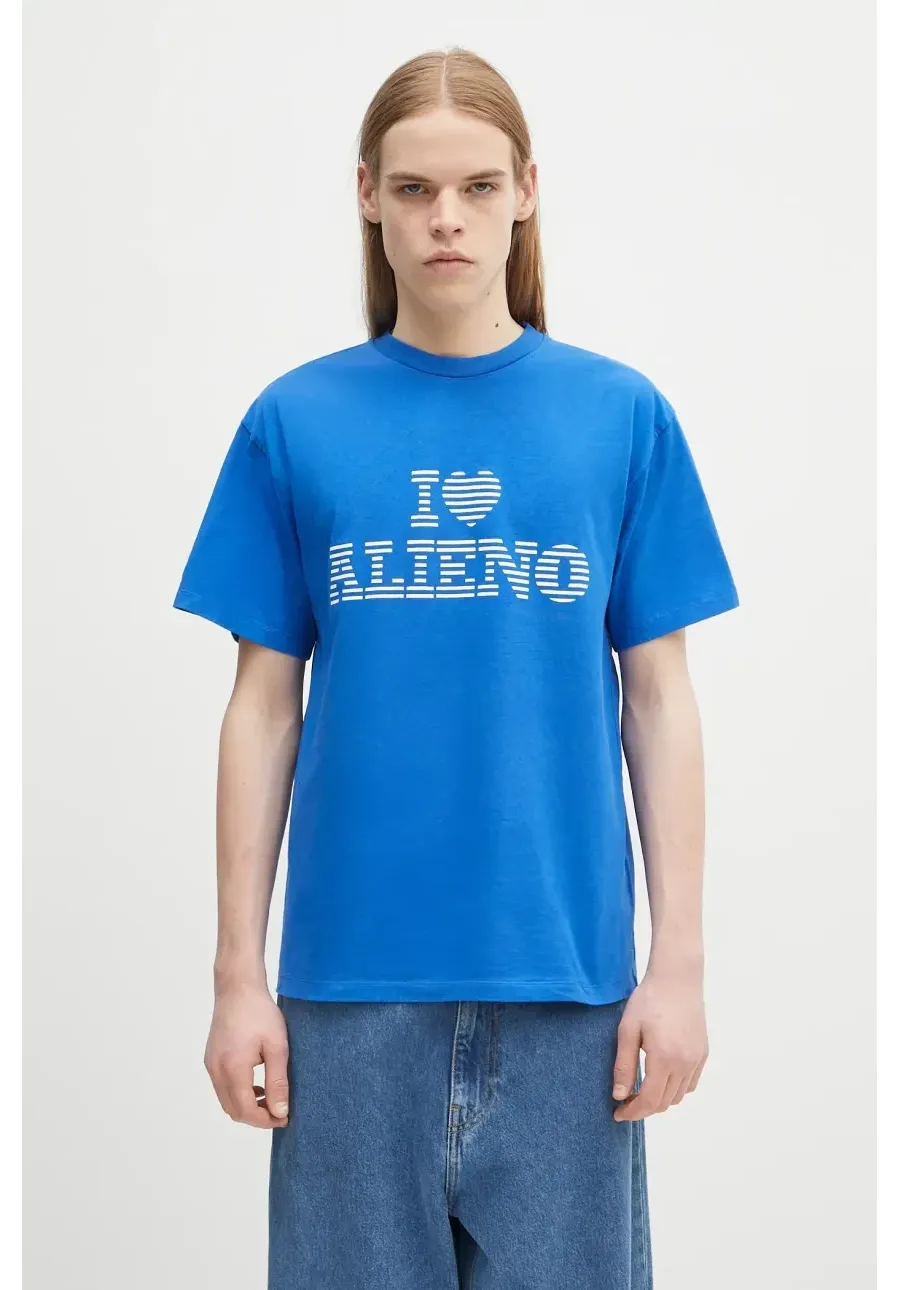 obrazek 1 No Problemo t-shirt I Heart SS Tee kolor niebieski z nadrukiem NP60001303