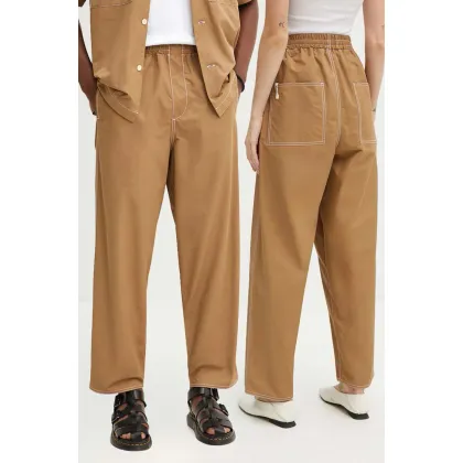 Zdjęcie Sunnei spodnie kolor beżowy proste high waist RTWXBOT001