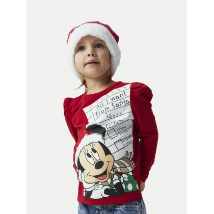 Zdjęcie NAME IT Bluzka Minnie 13234183 Czerwony Regular Fit