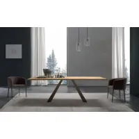 Zdjęcie Włoski piękny stół do salonu L. 200 P. 100 H. 75 cm – Zamagna Italia