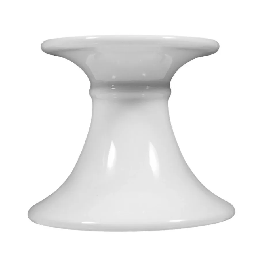 obrazek 2 Biały porcelanowy świecznik o nowoczesnym kształcie - Seltmann Weiden