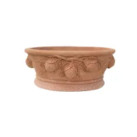 Picture Oval clay pot as a garden decoration