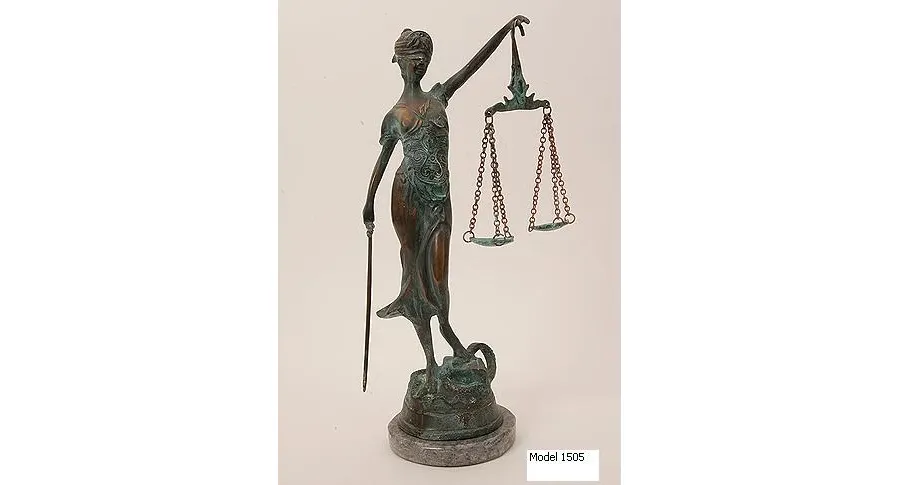 obrazek 3 Luksusowa figura bogini Temidy - do wyboru 3 wykończenia