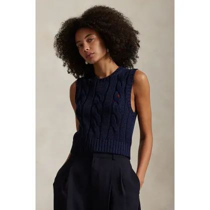 Zdjęcie Polo Ralph Lauren sweter bawełniany kolor niebieski 211959295