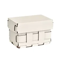 Picture Small white basket Bottega 12x19xH13 cm