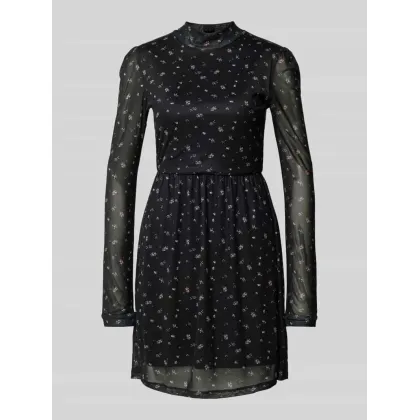 Zdjęcie Sukienka taliowana z długim, półprzezroczystym rękawem model ‘ERICA’