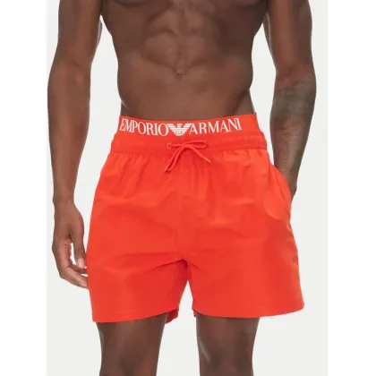 Zdjęcie Emporio Armani Szorty kąpielowe EM000686 AF12329 U5026 Czerwony Regular Fit