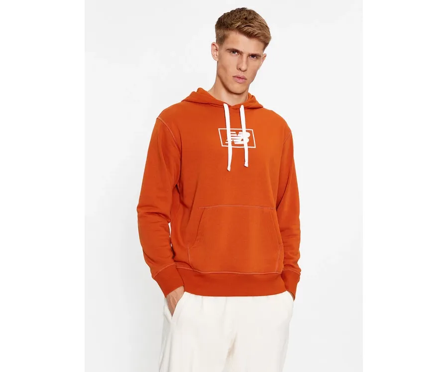 obrazek 1 New Balance Bluza NB Essentials Hoodie MT33508 Brązowy Regular Fit
