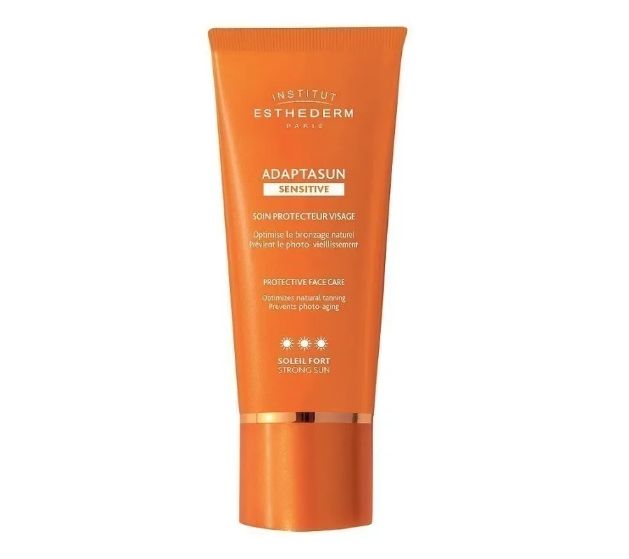 obrazek 1 Institut Esthederm Adaptasun Krem ochronny do twarzy przyspieszający opalanie, Skóra wrażliwa 50 ml