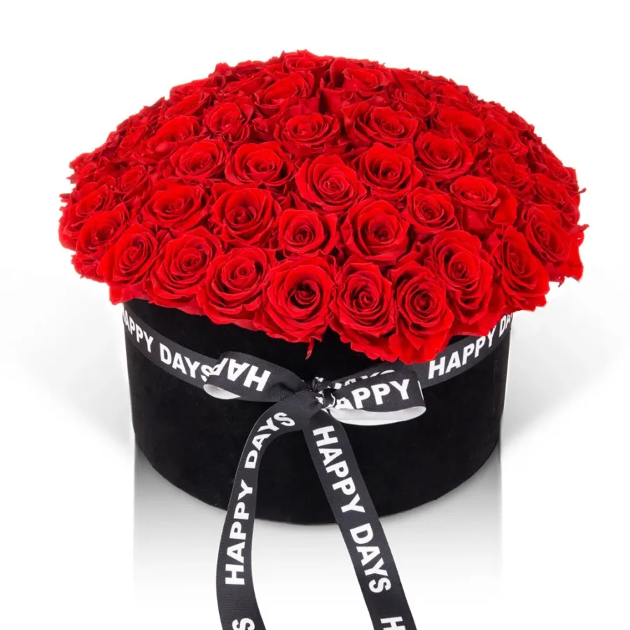 obrazek 3 Bukiet 100 wiecznych róż - Flower Box dla niej - Luxury Products