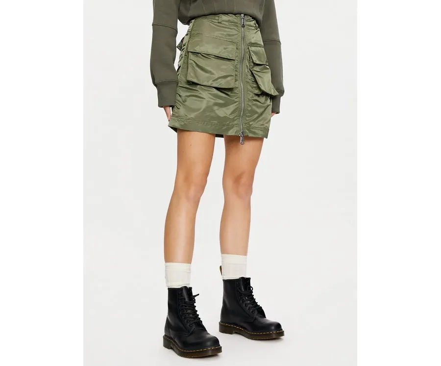 obrazek 1 Alpha Industries Spódnica mini 148066 Zielony Regular Fit