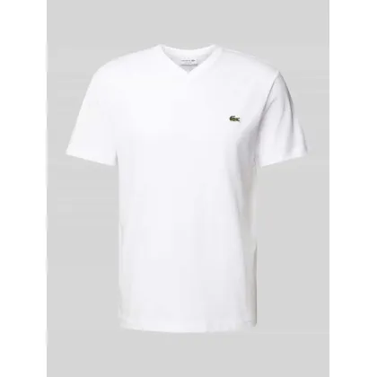 Zdjęcie T-shirt z wyhaftowanym logo model ‘Basic’