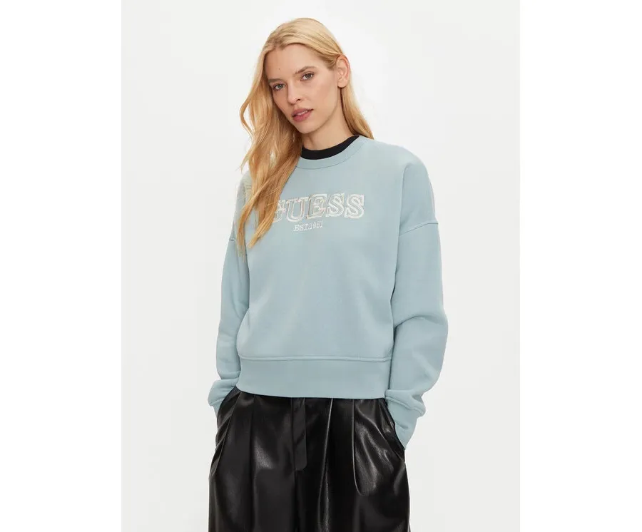 obrazek 1 Guess Bluza V4BQ03 KCHX0 Niebieski Regular Fit