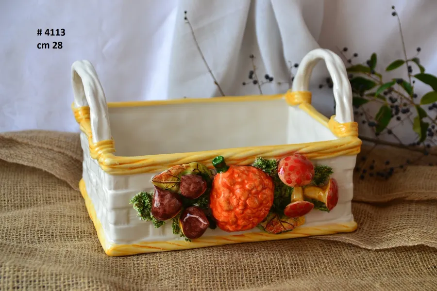 obrazek 1 Stylowy kosz ceramiczny na drobiazgi