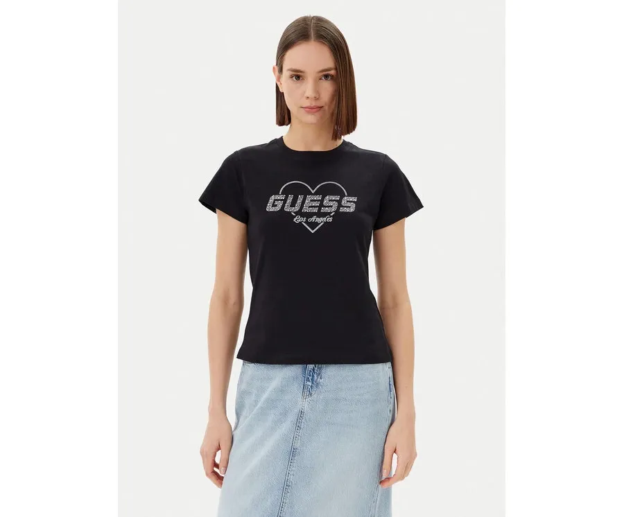 obrazek 1 Guess T-Shirt V5GI10 K9RM1 Czarny Regular Fit