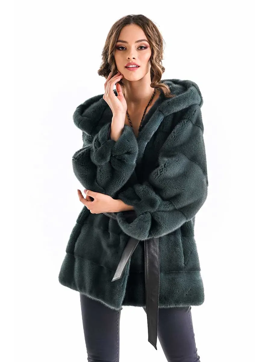 obrazek 2 Luksusowe eleganckie futro z norek - A&A Vesa