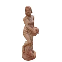 Zdjęcie Ogrodowa figurka kobiety z terakoty do ogrodu