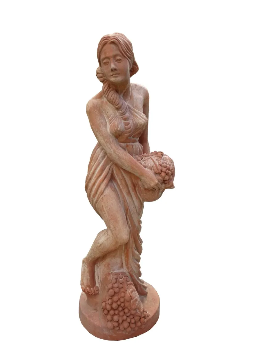 obrazek 1 Ogrodowa figurka kobiety z terakoty do ogrodu