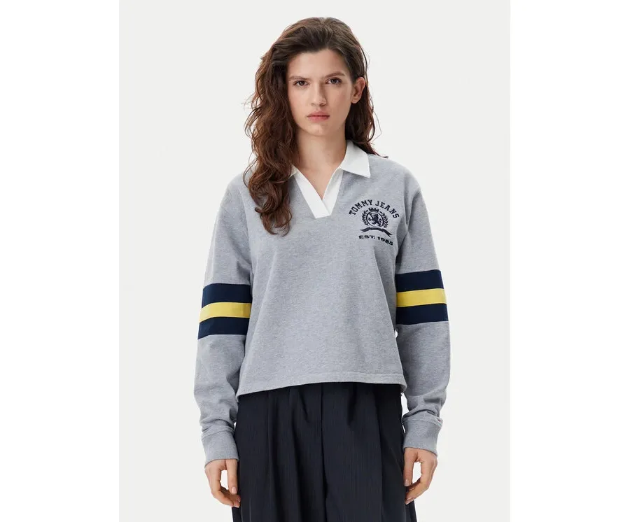 obrazek 1 Tommy Jeans Bluza Varsity DW0DW20312 Szary Relaxed Fit