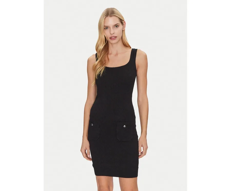 obrazek 1 Guess Sukienka dzianinowa W5RK17 Z2YJ2 Czarny Slim Fit