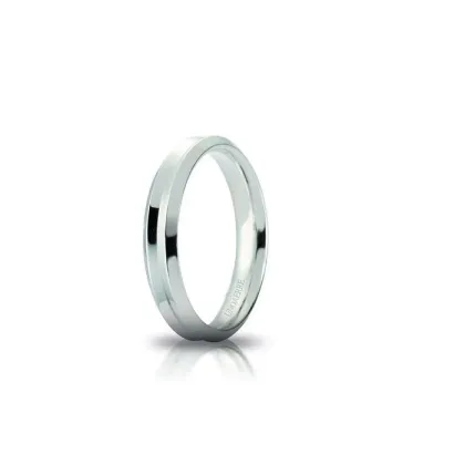 Zdjęcie Elegancka Obrączka ślubna z koroną z białego złota o szerokości 4 mm