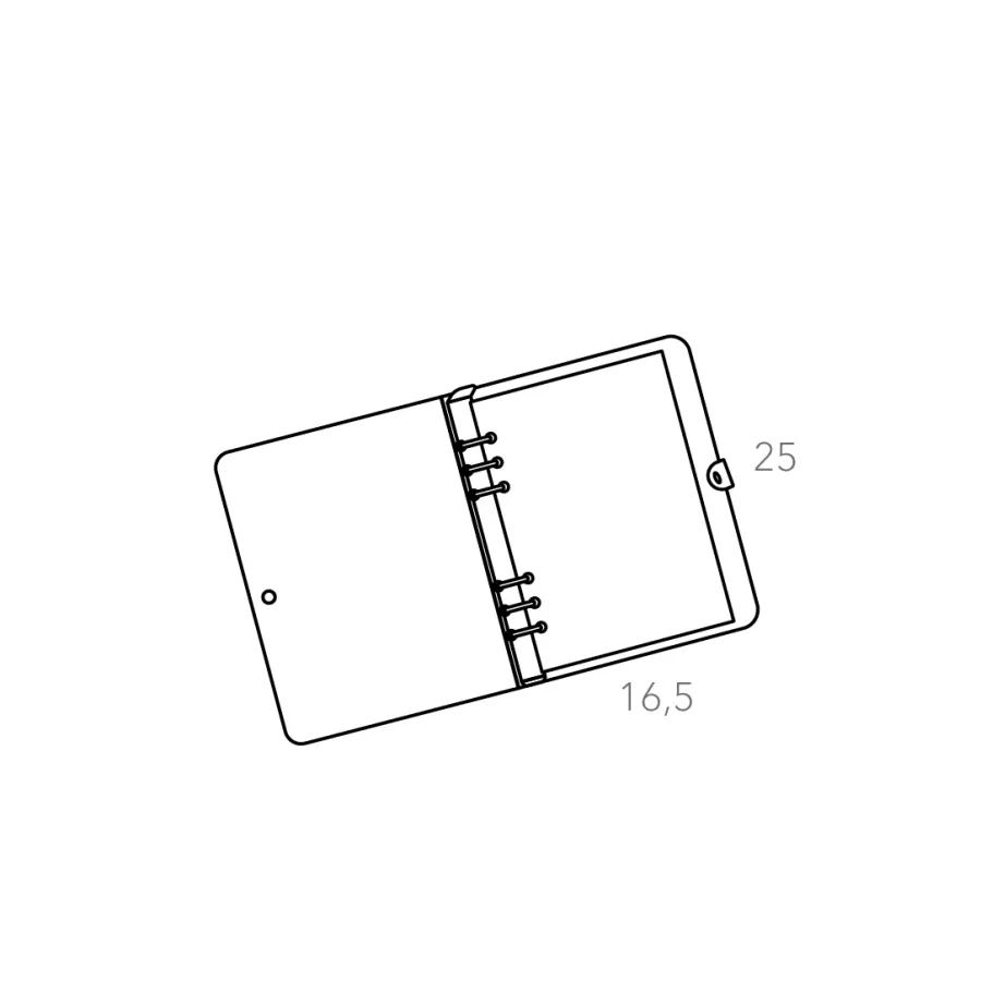 obrazek 6 Segregator na dokumenty A5 16,5х25 cm ze skóry w kolorze szarym