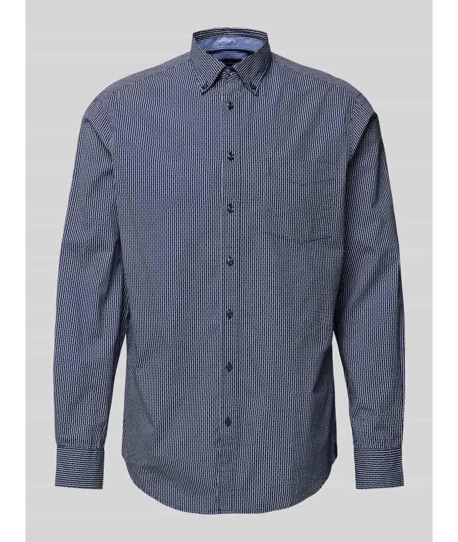 obrazek 1 Koszula casualowa o kroju regular fit z kołnierzykiem typu button down