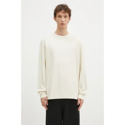 Zdjęcie Filson bluza bawełniana Waffle Knit Thermal Crew męska kolor beżowy gładka FMTEE0012