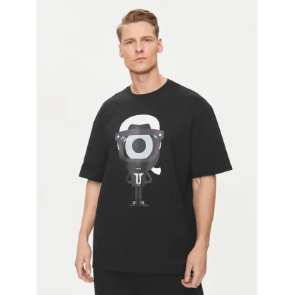 Zdjęcie KARL LAGERFELD T-Shirt 755098 542270 Czarny Regular Fit