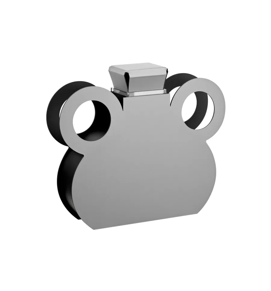 obrazek 3 Unikalny szary wazon Otto 9x42xH38 cm z naturalnej skóry