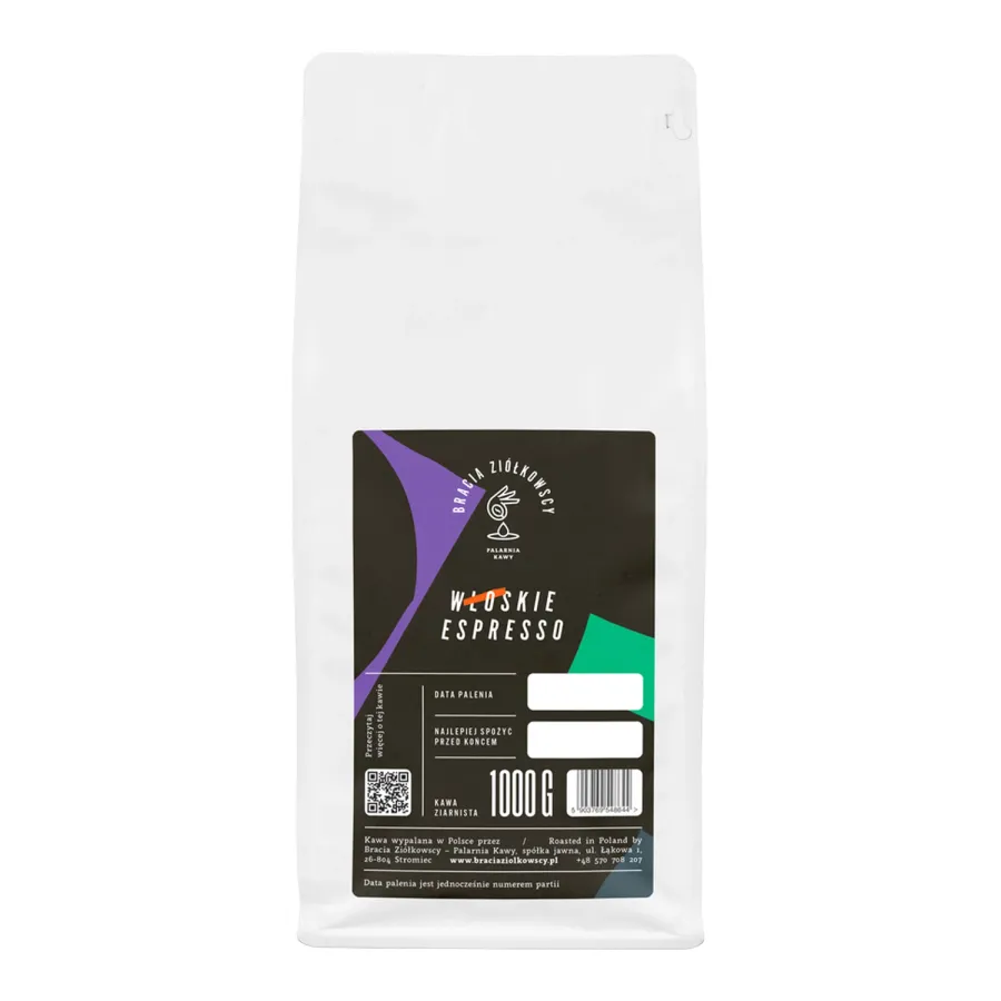 obrazek 1 Bracia Ziółkowscy - kawa ziarnista Włoskie Espresso 1 kg BRACIA ZIÓŁKOWSCY
