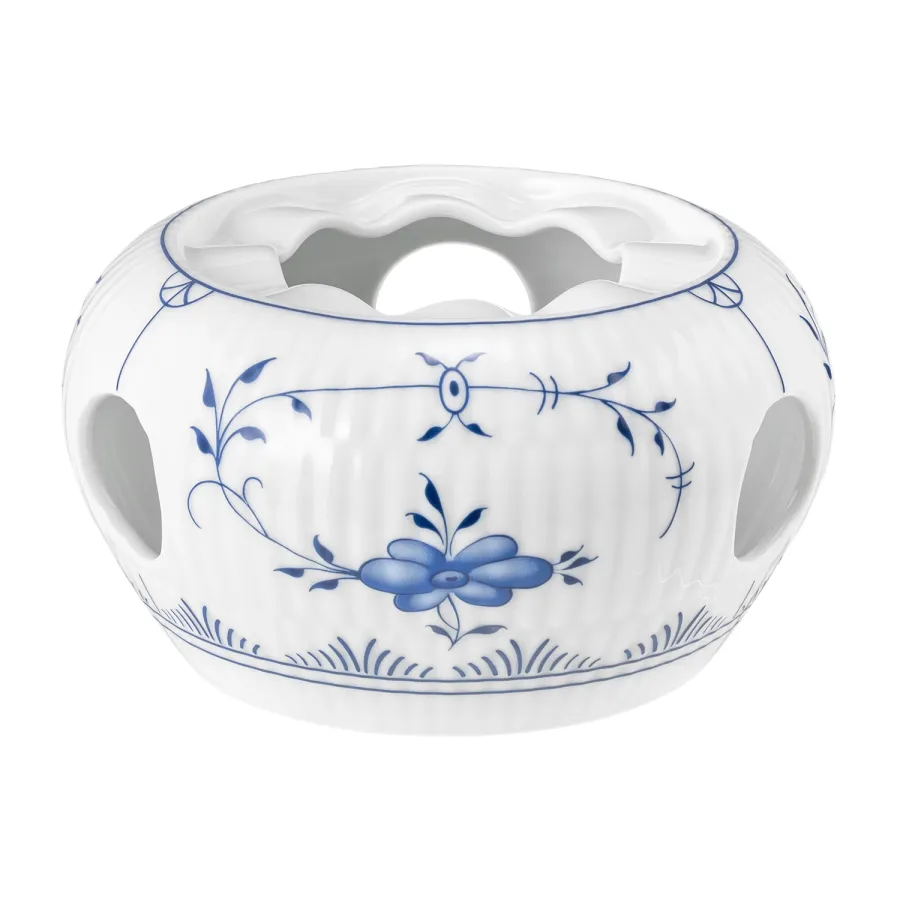 obrazek 1 Porcelanowy podgrzewacz z Niemiec zdobiony motywem roślinnym - Tettau