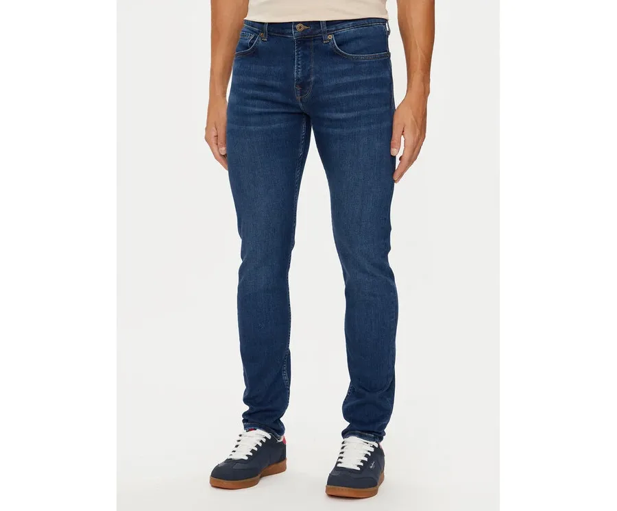 obrazek 1 Pepe Jeans Jeansy PM207388 Granatowy Slim Fit