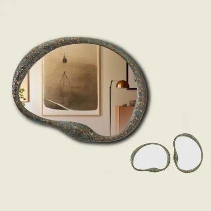 Picture Brass mirror for the hall