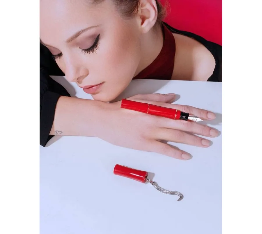 obrazek 2 Pióro wieczne Tibaldi Bamboo Lipstick Red