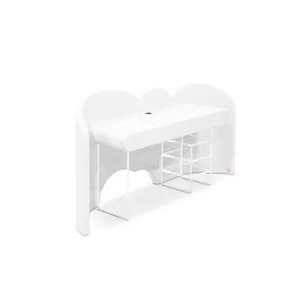 Picture White luxurious desk in the shape of a cloud