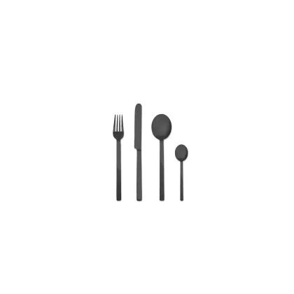 Zdjęcie Designerski włoski nóż deserowy Stile Oro Nero - komplet 6 szt.