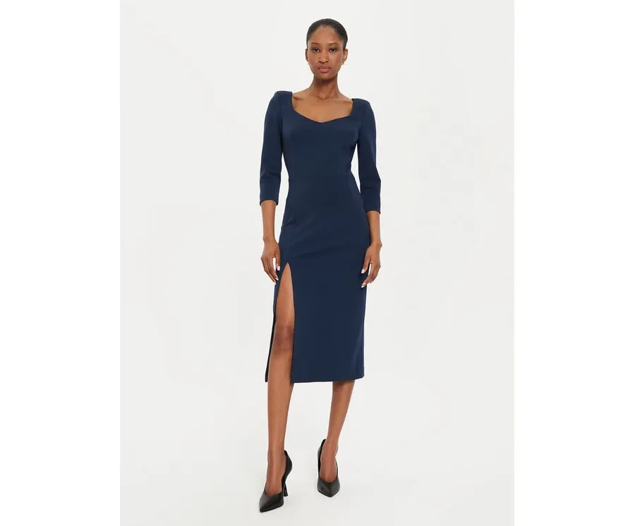 obrazek 1 Rinascimento Sukienka koktajlowa CFC0121015003 Granatowy Regular Fit